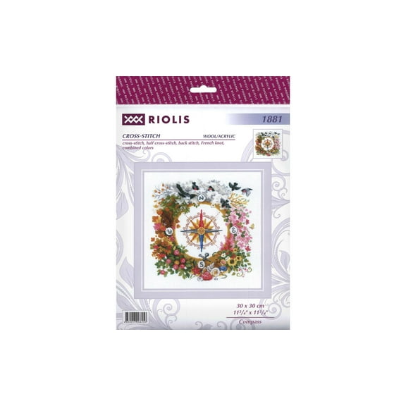 Riolis Cross Stitch Kit Compass