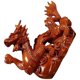 thumbnail image 5 of Brown Dragon Statue Made of Synthetic Material for Decorative Use in Living Room and Office 12.5 inches, 5 of 5
