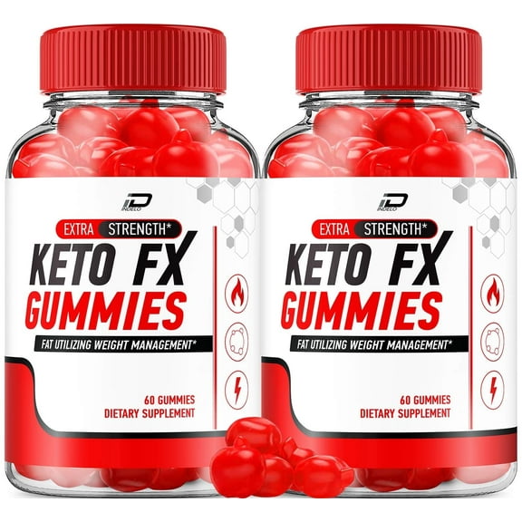 Keto FX Keto ACV Gummies Supplement, KetoFX ACV Gummies Apple Cider Vinegar, 2 Pack, 120 Gummies