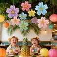thumbnail image 3 of 9pcs Paper Flowers Decorations for Wall Classroom Paper Fans Floral Backdrop Flower Wall Decor, 3 of 5