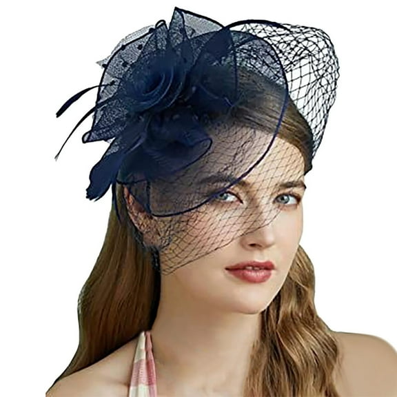 GJX Hats for Women Fascinators Womens Pillbox Flower Hat for Tea Party Ball Wedding