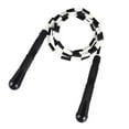 thumbnail image 2 of 1pc Skipping Rope Pvc Bamboo Joint Skipping Rope Sports and Exercise Supplies Workout Equipment (Black), 2 of 8
