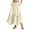 Beige, variant on RUTAYY Women A-Line Flowy Skirt For Party Daily And Date Versatile All Season Wear Solid Color Smocked Boho Pleated Skirts