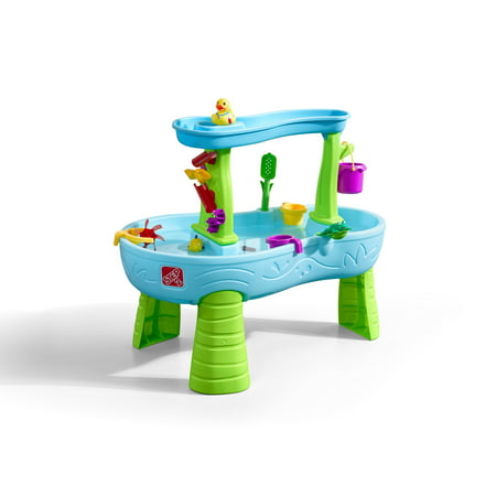 Step2 Rain Showers Splash Pond Water Table Kids Playset with 13 Piece Accessory (Best Water Table For Toddlers 2019)