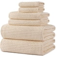 thumbnail image 1 of Juego de toallas de baño POLYTE de microfibra de secado rápido de gran tamaño, 6 unidades, 1 of 5