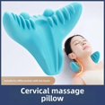 thumbnail image 2 of Pink Cervical Support Pillow with Handheld Massager - Gravity Pressure Therapy for Neck Pain Relief, Spine Alignment, Warm Therapy & Relaxation - Home & Travel-Friendly Health Accessory for, 2 of 6