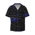 thumbnail image 6 of Kdxio Men's Hawaiian Shirt for Men Short Sleeve Shirt Mathematica Science Summer Casual Holiday Beach Button Down T-Shirts, 6 of 7