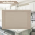 thumbnail image 5 of Placemats Set of 6，Heat Resistant Woven Vinyl Washable PVC Place Mats，Non-Slip Stain Resistant Indoor/Outdoor Table Mats for Dining Table (Khaki), 5 of 8