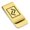 Gold, variant on Stainless Steel Elder Futhark Jera Rune Classic Slim Money Clip Credit Card Holder