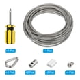 thumbnail image 3 of Unique Bargains 1/8' Wire Rope Kit, PVC Coated Stainless Steel Cable, 20ft, 3 of 4