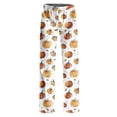 thumbnail image 4 of Halloween Pajama Pants Women Pumpkin Ghost Print Loose Fit Pjs Novelty Pant Family Cozy Lounge Sleepwear, 4 of 4