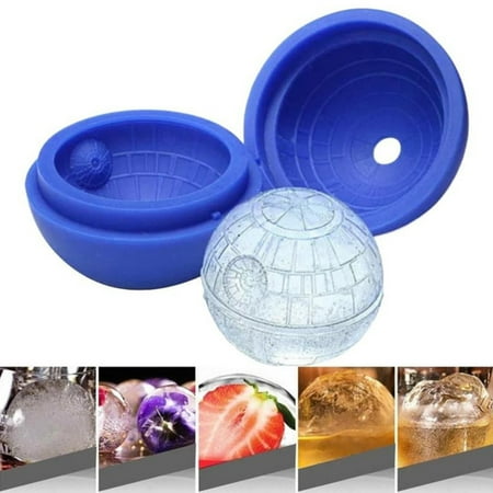 

Death Star Ice Cube Mold 2Pack Silicone Star Wars Ice Molds Sphere Big Ice Ball Maker for Whiskey Bourbon and Cola