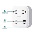 thumbnail image 3 of Extensor de sobretensión Philips SPP9393W/37 de 3 salidas con USB, 3 of 7