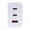 White, variant on 35W USB C Travel Charger, 3-Port Fast Wall Adapter with Dual USB-C and USB-A Ports, Compact Power Delivery Charger for Phones, Tablets, and Other USB Devices, Black