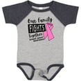 thumbnail image 3 of Inktastic Our Family Fights Together Breast Cancer Awareness Boys or Girls Baby Bodysuit, 3 of 5
