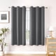 thumbnail image 1 of Cortinas de ventana ChrisDowa, tamaño pequeño, 102 cm de largo, color gris, 2 unidades, 1 of 6