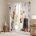 thumbnail image 3 of Homewish Cowboy Highland Cow 42x63 2-Pack Super Cozy Teen Floral Blackout Curtains, 3 of 6