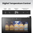 thumbnail image 5 of Yeego 105 Can Beverage Refrigerator Cooler, 3.1 cu.ft. Beverage Fridge with Glass Door for Home/Bar/Office, Black, 5 of 12