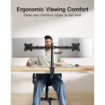 thumbnail image 4 of HUANUO Support Double Moniteur pour 2 Moniteurs jusqu'à 30 Pouces, Support Double Moniteur Robuste Supporte jusqu'à 22 lbs, Bras Double Moniteur avec Inclinaison Réglable en Hauteur, 4 of 7