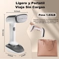 thumbnail image 3 of 300ml Vaporizador para Ropa,2 en 1 2000W Alta Potencia Planchas de Vapor para Ropa,Vaporizador de Mano para Planchar y Eliminar Arrugas,con Placa de Cer&aacute;mica de Calentamiento R&aacute;p, 3 of 7