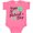 Hot Pink, variant on Inktastic Happy St. Patrick's Day- four leaf clovers Boys or Girls Baby Bodysuit
