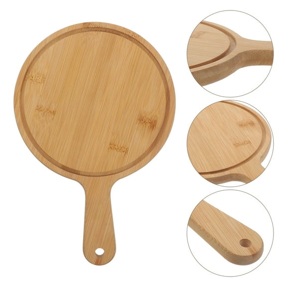 WHAMVOX 1Set Bamboo Pizza Board Khaki For Home Use