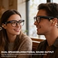 thumbnail image 6 of HIVISUALS AI Smart Glasses with Camera & ChatGPT, Hands-Free 1080P Video, Real-Time Translation, 7H Playtime, Open-Ear Audio, Detachable Lenses for Travel Vlog, 6 of 11