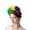 Purple/Yellow/Green, variant on Colorful Feathers Fascinators Hat for Women 20s 50s Headband Flexible Headpieces Tea Party Headwear for Cocktail Masquerade