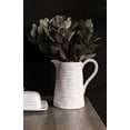 thumbnail image 2 of Creative Co-Op DA3081 White Ceramic Pitcher,84 Ounce, 2 of 3
