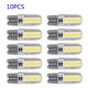 thumbnail image 1 of Silicone Shell Canbus 12V DC License Plate Dome 10pcs T10 194 W5W Car T10-5050-6SMD Super Bright Energy Saving, 1 of 5