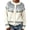 Beige, variant on felwors Womens Fair Isle Sweater Button Up Long Sleeve Cardigans Crew Neck Open Front Knit Vintage Sweater Coats Grey for Size L
