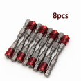 thumbnail image 1 of 8Pcs Screwdriver Bit Cross Magnetic Anti Skid Carbide 6.2mm Wide S2 Screwdriver Bit Set, 1 of 4