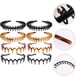 thumbnail image 2 of GOOHOCHY 8 diademas de plástico antideslizantes con dientes y peine para el pelo, accesorio para mujer, 2 of 8