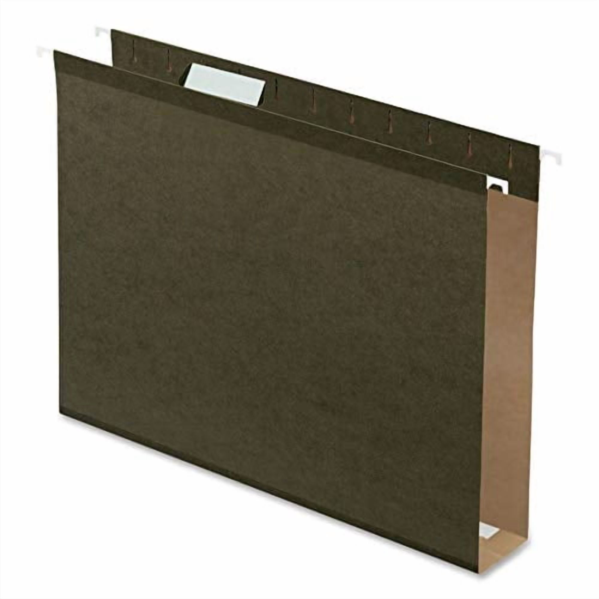 Pendaflex 2" Hanging File Folders Letter Size 25/Pkg-Green, 1/5 Cut Tab