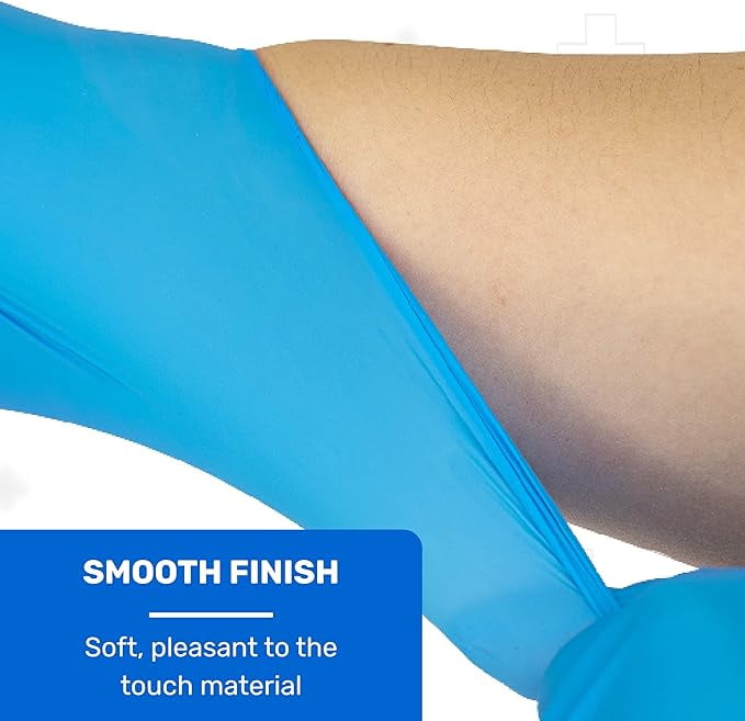 WellBefore Blue Vinyl Disposable Gloves - Medium 2000 Ct - Powder & Latex-Free Gloves