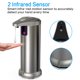 thumbnail image 2 of Dispensador De Jabón Con Sensor Dispensador De Jabón Recargable Con Pilas Dispensador De Jabón Automático Por Infrarrojos Dispensador De Jabón Sin Contacto De Acero Inoxidable Cepillado Para Baño, Coc, 2 of 5