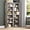 5-Gray, variant on FANRAL 75" Tall Bookshelf with 6 Tier,2 Adjustable Shelving, Vertical Narrow Storage Organizer, Freestanding Display Shelf for Home Living Room Bedroom Office,White Bookcase