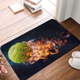 thumbnail image 4 of Disketp Tennis Ball In Fire1 Mat for Front Door Outside - Doormat Outdoor Entrance - Welcome Mats Outdoor,Outside Entry and Outdoor Entrance 16''x24'', 4 of 7