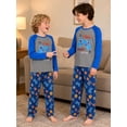 thumbnail image 5 of Beezizac Boys 2‑Piece Raglan Long Sleeve Pajama Set, Player Ready Game Controller & Mixed Sports Racing Graphic Kids Sleepwear Size 18, 5 of 7