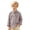 Brown, variant on Kids Boys Long Sleeve Striped Button Down Shirt Lapel Collar Gentleman Top 4-13Y Red 140
