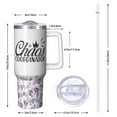 thumbnail image 2 of Witty Quote Chaos Coordinator Gift - 40 Oz Tumbler for Women, Features Funny Saying, A Hit with Bosses, Coworkers, Teachers, Nurses, Moms, and Everyone Else, 2 of 5