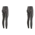 thumbnail image 2 of Qarigey Pantalones cortos de Yoga ajustados de cintura alta, pantalones de Fitness, cadera elástica, transpirables, para correr, piel de Type6 NO6, 2 of 6