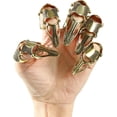 thumbnail image 2 of Anillo de dedo completo ajustable con 5 unidades, con diseño de garras de dedo de metal y nudillos, tamaño ajustable, para cosplay, Halloween, joyas, regalos, 2 of 3