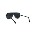 thumbnail image 4 of Retro Minimalist Rimless Metal Frame Racer Sunglasses All Black, 4 of 4