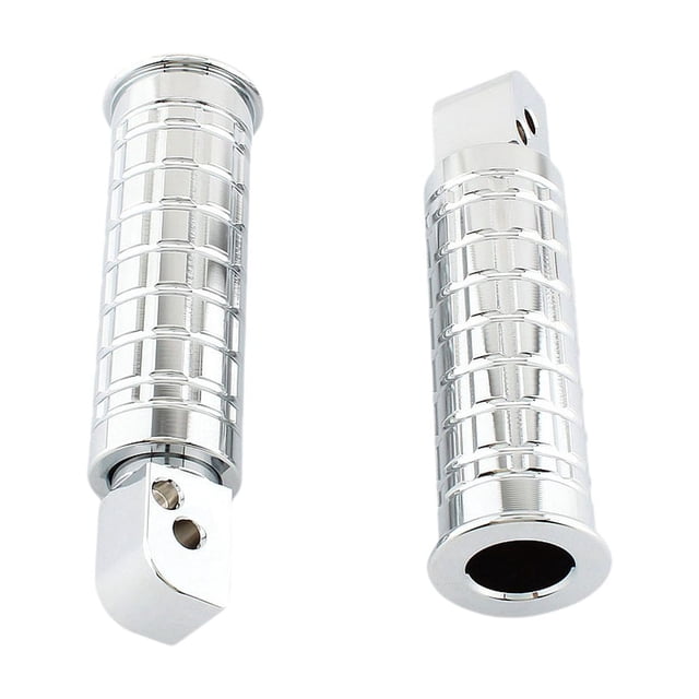 2 reposapiés para motocicleta, pedales, reposapiés, estriberas para XJ6/F Frente plateado