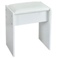 thumbnail image 5 of Caulitar Vanity Stool Chair Modern Dressing Stool for Makeup Vanity Piano Seat White, 5 of 6