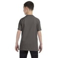 thumbnail image 3 of Hanes Youth Lay Flat Collar Tagless Cotton T-Shirt, Style 5450, 3 of 4