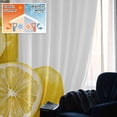 thumbnail image 5 of Summer Lemon Blackout Curtains for Bedroom/Living Room, Pinch Pleated Black Out Curtains, Yellow Fruit Bottle Plant Farm Country Room Darkening Window Drapes with Hooks 2 Panels, 59"x70", 5 of 8