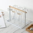thumbnail image 3 of GOOHOCHY Cup Display Shelf Iron Mug Bracket White 1Pcs 9.3X7.5X5.1In, 3 of 8