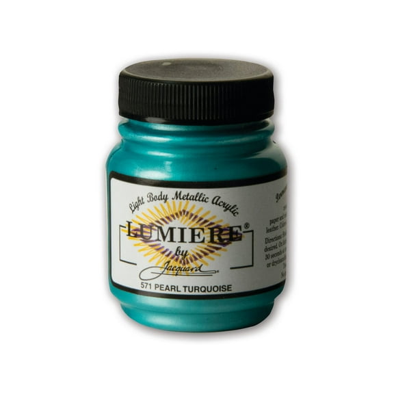 Jacquard Lumiere Acrylic Color, 2.25 oz., Pearlescent Turquoise